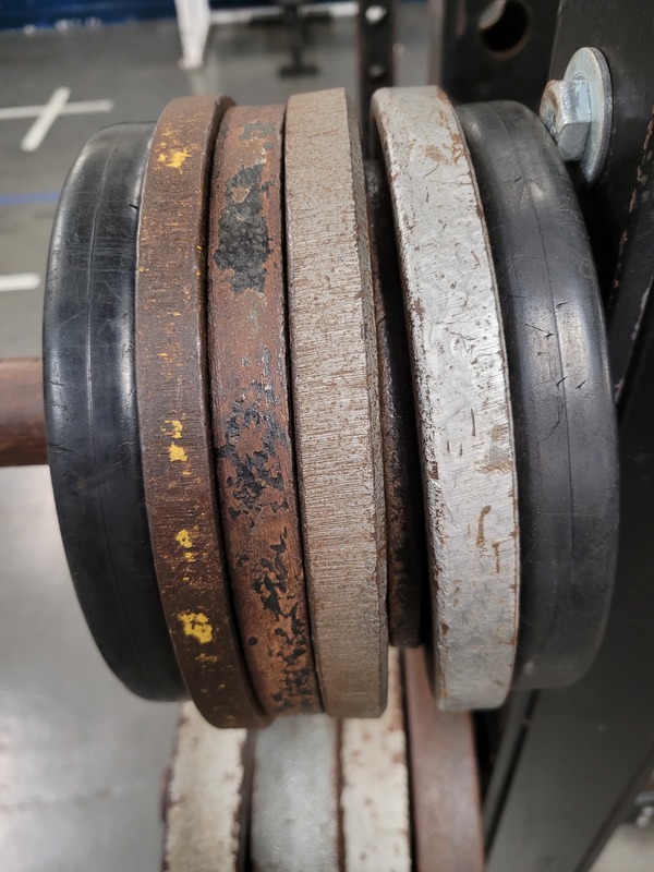 Rusted weights